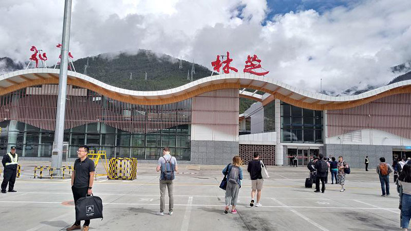 Arrivée à l’aéroport Nyingchi Milin