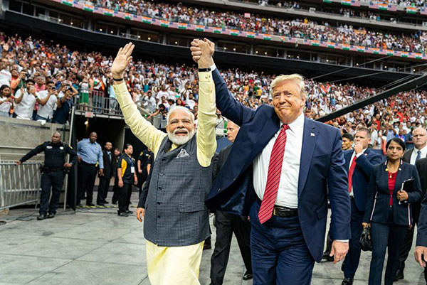 Modi et Trump à Houston/Texas le 22 septembre 2019 (Source flickr) Modi et Trump à Houston/Texas le 22 septembre 2019 (Source flickr)