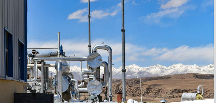 La plus haute centrale géothermique en matière d'altitude, située à Yangyi, dans le district de Damxung, à Lhassa est la seule centrale géothermique en service commercial en Chine La plus haute centrale géothermique en matière d'altitude, située à Yangyi, dans le district de Damxung, à Lhassa est la seule centrale géothermique en service commercial en Chine