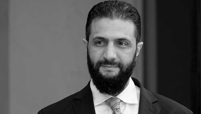 Ahmed Al-Charaa, le président intérimaire des autorités de transition syriennes, à Paris, le 7 mai 2025. © Daniel Pier/NurPhoto via AFP Ahmed Al-Charaa, le président intérimaire des autorités de transition syriennes, à Paris, le 7 mai 2025. © Daniel Pier/NurPhoto via AFP