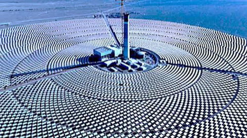 Dongfang Boiler heliostats at Amdo County 100 MW CSP project
