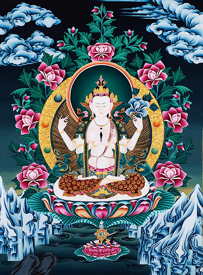 Le bodhisattva de la compasssion infinie, Avalokiteśvara