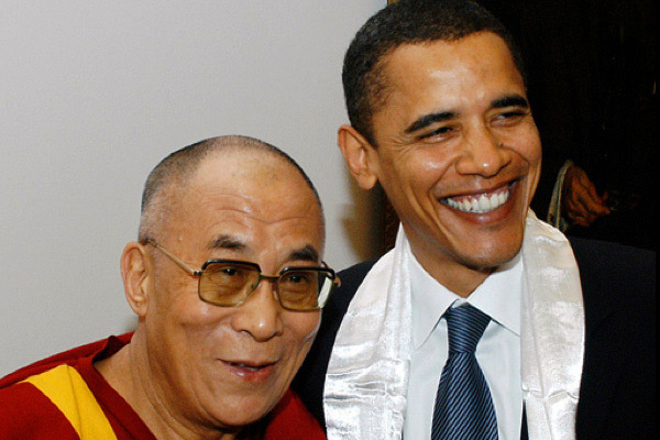 le Dalaï-lama et Barack Obama en 2016