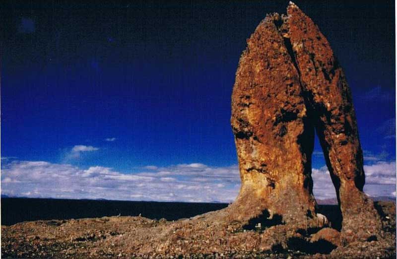 lac Namtso, lac sacré du Tibet (photo JPDes. 1995)