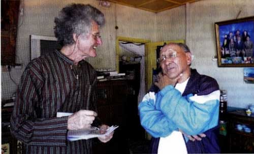 André Lacroix et Tashi Tsering à Lhassa en 2011 André Lacroix et Tashi Tsering à Lhassa en 2011
