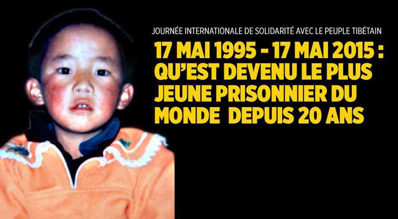 Choekyi, le panchen-lama choisi par le dalaï-lama en 1995 (photo publiée par « France-Tibet » le 17-05-2005) Choekyi, le panchen-lama choisi par le dalaï-lama en 1995 (photo publiée par « France-Tibet » le 17-05-2005)