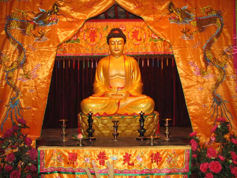 au temple bouddhiste Yusi de Lijiang (photo Jpdes 2007)